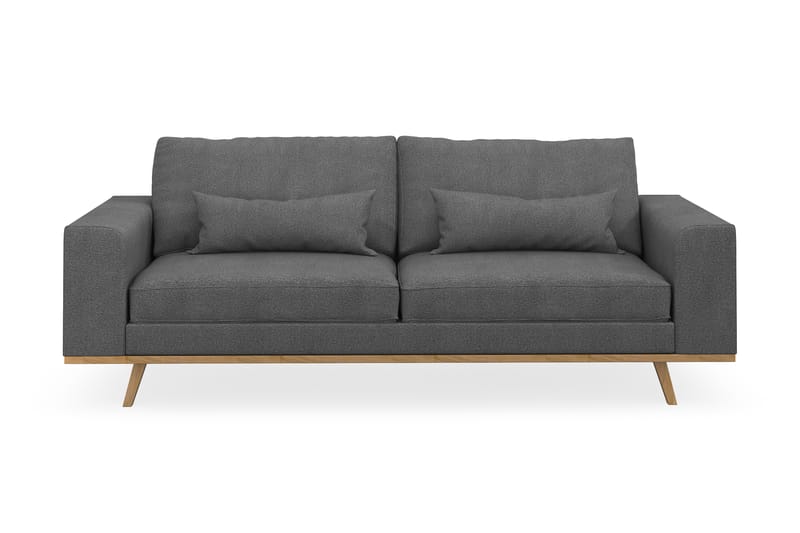 Copenhagen 3-seters Stoffsofa - Mørk grå - Møbler - Sofaer - 3 seter sofa