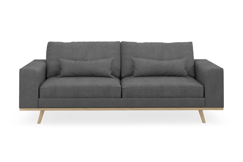 Copenhagen 3-seters Stoffsofa - Mørk grå - Møbler - Sofaer - 3 seter sofa