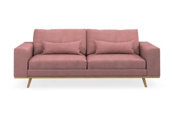 Copenhagen 3-seters Stoffsofa - Rosa - Møbler - Sofaer - 3 seter sofa