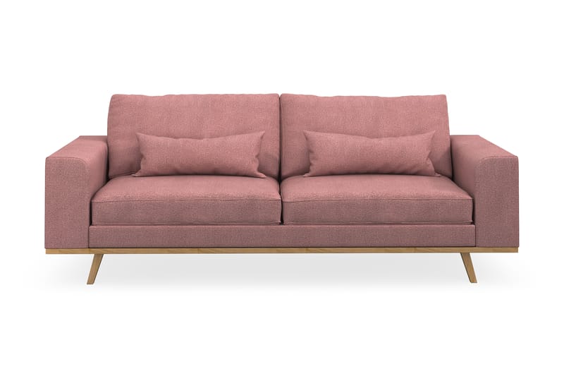 Copenhagen 3-seters Stoffsofa - Rosa - Møbler - Sofaer - 3 seter sofa