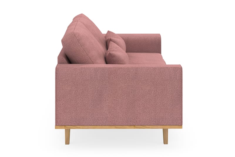 Copenhagen 3-seters Stoffsofa - Rosa - Møbler - Sofaer - 3 seter sofa
