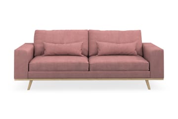 Copenhagen 3-seters Stoffsofa - Rosa - Møbler - Sofaer - 3 seter sofa