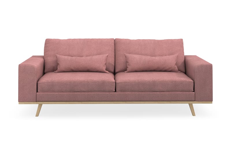 Copenhagen 3-seters Stoffsofa - Rosa - Møbler - Sofaer - 3 seter sofa
