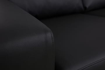 Crazy 3-seters Sofa i Kunstlær - Svart - Møbler - Sofaer - 3 seter sofa