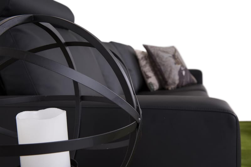 Crazy 3-seters Sofa i Kunstlær - Svart - Møbler - Sofaer - 3 seter sofa
