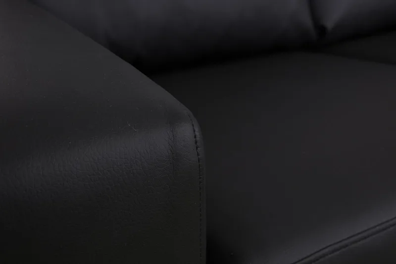 Crazy 3-seters Sofa i Kunstlær - Svart - Møbler - Sofaer - Skinnsofaer