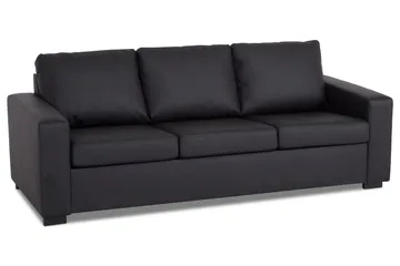 Crazy 3-seters Sofa i Kunstlær - Svart - Møbler - Sofaer - Skinnsofaer