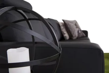 Crazy 3-seters Sofa i Kunstlær - Svart - Møbler - Sofaer - Skinnsofaer