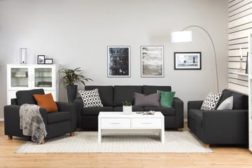 Crazy 3-seters Stoffsofa - Antrasitt - Møbler - Sofaer - 3 seter sofa
