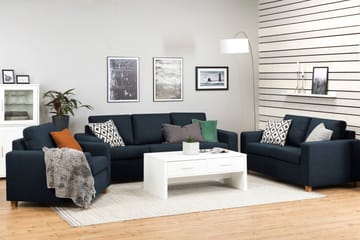 Crazy 3-seters Stoffsofa - Blå - Møbler - Sofaer - 3 seter sofa