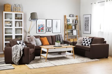 Crazy 3-seters Stoffsofa - Brun - Møbler - Sofaer - 3 seter sofa