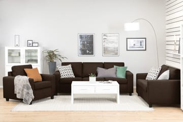 Crazy 3-seters Stoffsofa - Brun - Møbler - Sofaer - 3 seter sofa