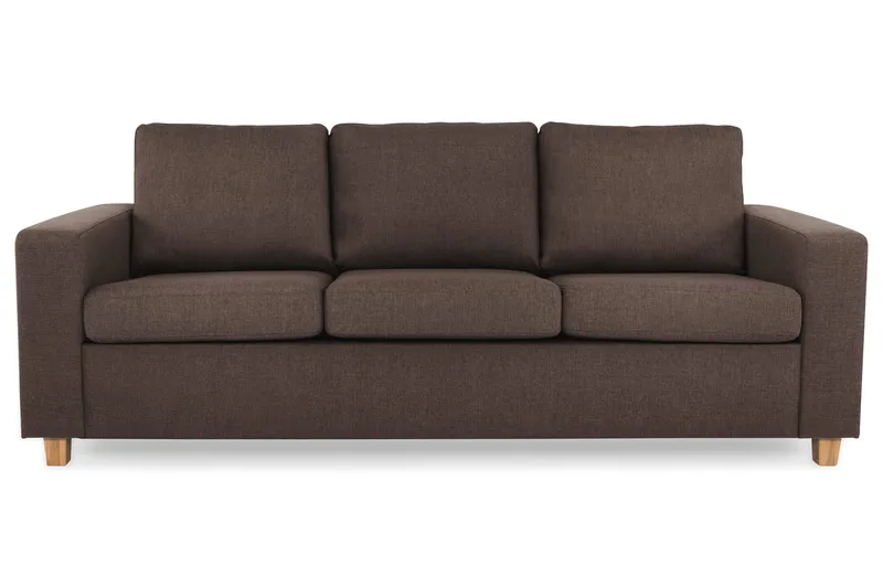 Crazy 3-seters Stoffsofa, Brun