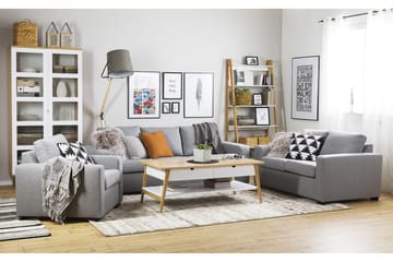 Crazy 3-seters Stoffsofa - Grå - Møbler - Sofaer - 3 seter sofa