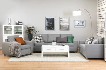 Crazy 3-seters Stoffsofa - Grå - Møbler - Sofaer - 3 seter sofa