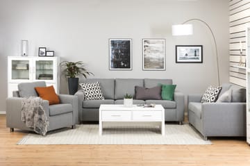 Crazy 3-seters Stoffsofa - Grå - Møbler - Sofaer - 3 seter sofa