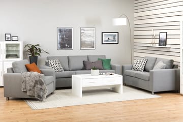 Crazy 3-seters Stoffsofa - Grå - Møbler - Sofaer - 3 seter sofa