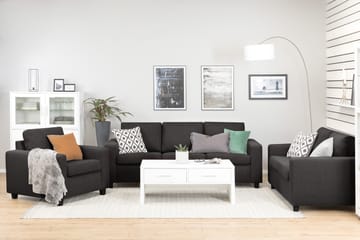 Crazy 3-seters Stoffsofa - Mørk grå - Møbler - Sofaer - 3 seter sofa