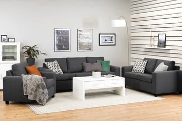 Crazy 3-seters Stoffsofa - Mørk grå - Møbler - Sofaer - 3 seter sofa