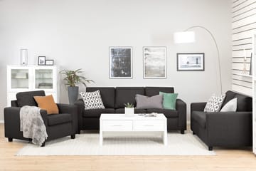 Crazy 3-seters Stoffsofa - Mørk grå - Møbler - Sofaer - 3 seter sofa
