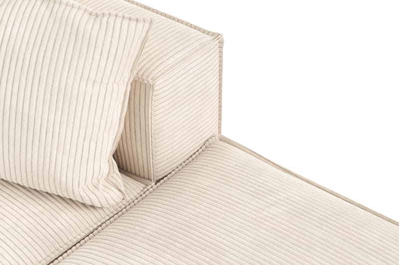 Cubo 3-seters Dyp Modulsofa + Fotskammel i Manchester - Beige - Møbler - Sofaer - 3 seter sofa