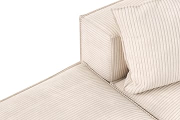 Cubo 3-seters Dyp Modulsofa + Fotskammel i Manchester - Beige - Møbler - Sofaer - 3 seter sofa