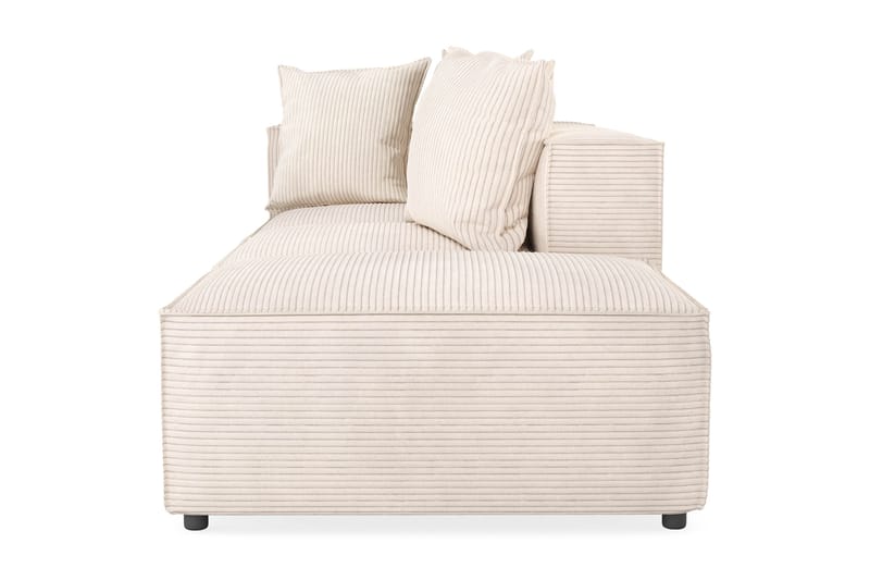 Cubo 3-seters Dyp Modulsofa + Fotskammel i Manchester - Beige - Møbler - Sofaer - 3 seter sofa