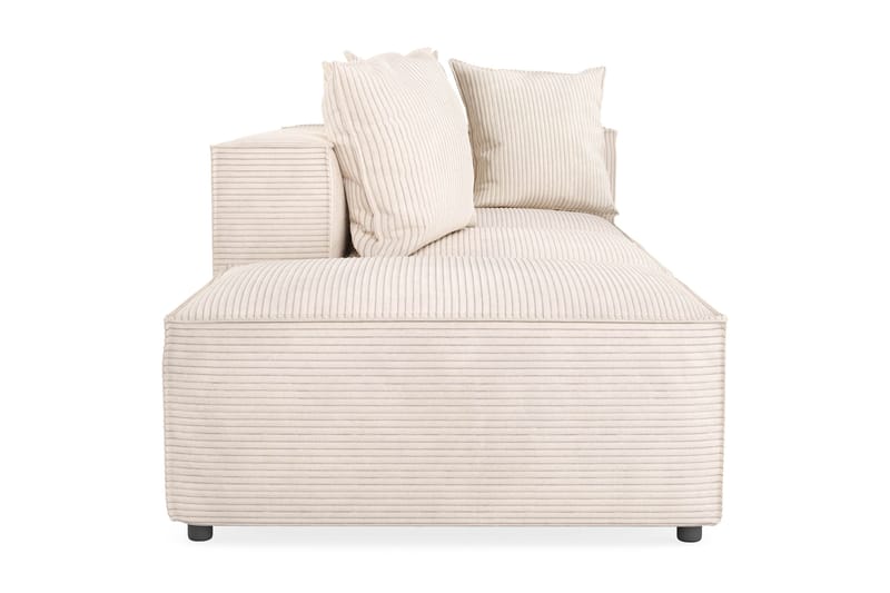 Cubo 3-seters Dyp Modulsofa + Fotskammel i Manchester - Beige - Møbler - Sofaer - 3 seter sofa