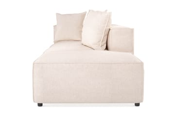 Cubo 3-seters Dyp Modulsofa + Fotskammel i Stoff - Beige - Møbler - Sofaer - 3 seter sofa