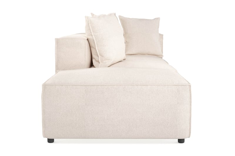 Cubo 3-seters Dyp Modulsofa + Fotskammel i Stoff - Beige - Møbler - Sofaer - 3 seter sofa