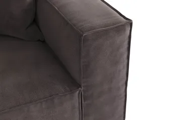 Cubo 4-seters Dyp Modulsofa i Fløyel - Mørk grå - Møbler - Sofaer - Fløyelssofaer