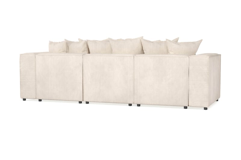 Cubo 4-seters Dyp Modulsofa i Manchester - Beige - Møbler - Sofaer - 3 seter sofa