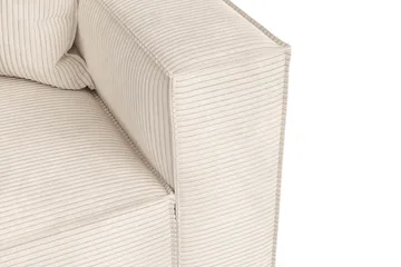 Cubo 4-seters Dyp Modulsofa i Manchester - Beige - Møbler - Sofaer - 3 seter sofa