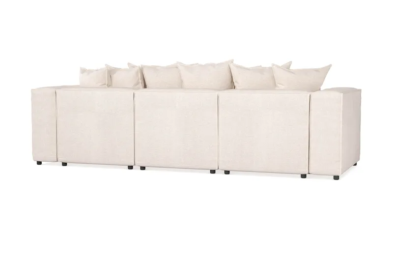 Cubo 4-seters Dyp Modulsofa i Stoff - Beige - Møbler - Sofaer - 3 seter sofa
