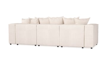 Cubo 4-seters Dyp Modulsofa i Stoff - Beige - Møbler - Sofaer - 3 seter sofa