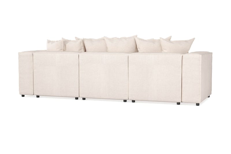 Cubo 4-seters Dyp Modulsofa i Stoff - Beige - Møbler - Sofaer - 3 seter sofa