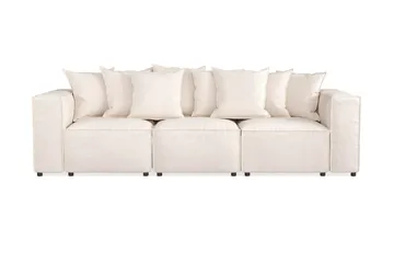 Cubo 4-seters Dyp Modulsofa i Stoff - Beige - Møbler - Sofaer - 3 seter sofa