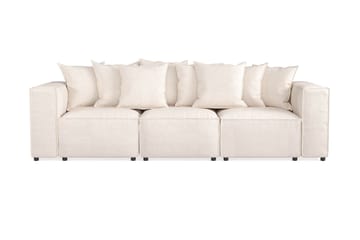 Cubo 4-seters Dyp Modulsofa i Stoff - Beige - Møbler - Sofaer - 3 seter sofa