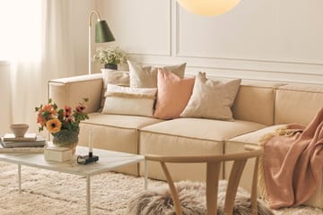 Cubo 4-seters Dyp Modulsofa i Stoff - Beige - Møbler - Sofaer - 3 seter sofa