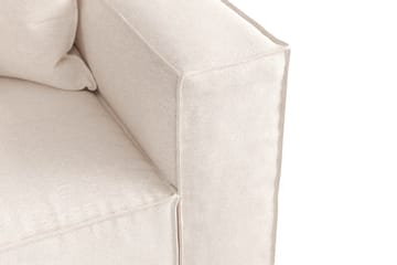 Cubo 4-seters Dyp Modulsofa i Stoff - Beige - Møbler - Sofaer - 3 seter sofa