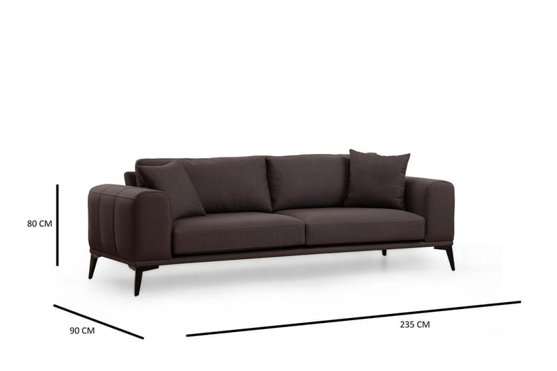 Daler Sofa 3-seter - Grå - Møbler - Sofaer - 3 seter sofa