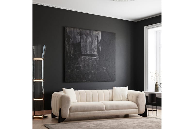 Devid Sofa 3-seter - Hvit - Møbler - Sofaer - 3 seter sofa