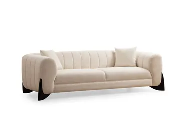 Devid Sofa 3-seter - Hvit - Møbler - Sofaer - 3 seter sofa