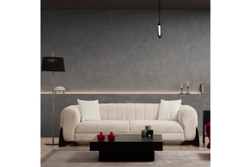 Devid Sofa 3-seter - Hvit - Møbler - Sofaer - 3 seter sofa