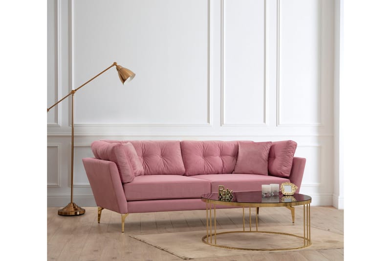 Dorval Sofa 3-seter - Rosa - Møbler - Sofaer - 3 seter sofa