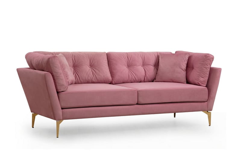 Dorval Sofa 3-seter, Rosa