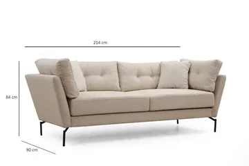 Dorval Sofa 3-seters - Beige - Møbler - Sofaer - 3 seter sofa