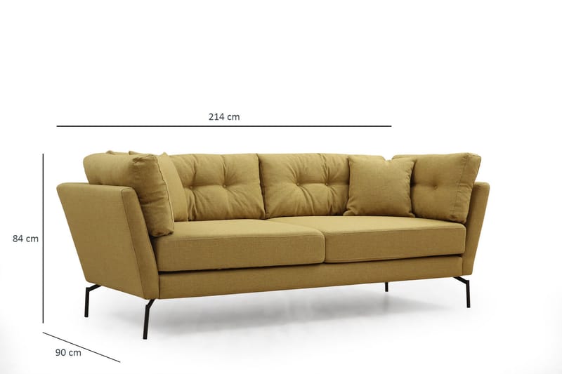 Dorval Sofa 3-seters - Grønn - Møbler - Sofaer - 3 seter sofa