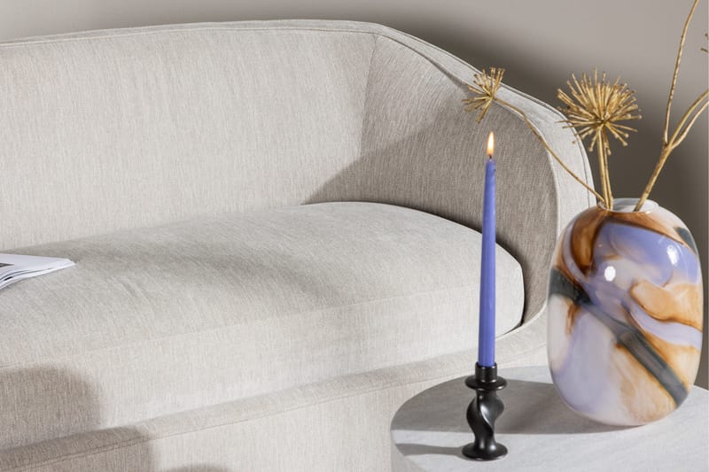 Elio 3-seters Myk Buet Sofa i Stoff - Lys Beige - Møbler - Sofaer - 3 seter sofa