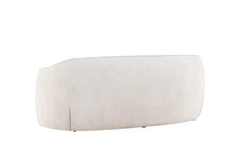 Elio 3-seters Myk Buet Sofa i Stoff - Lys Beige - Møbler - Sofaer - 3 seter sofa